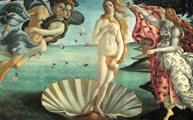 La nascita di Venere, Botticelli, Firenze, Galleria degli Uffizi